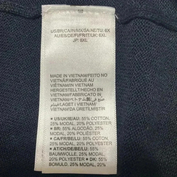 Amazon Essentials Black Plus Sized Open Front Long Cardigan w/ Pockets, Size 6X. - Picture 9 of 14